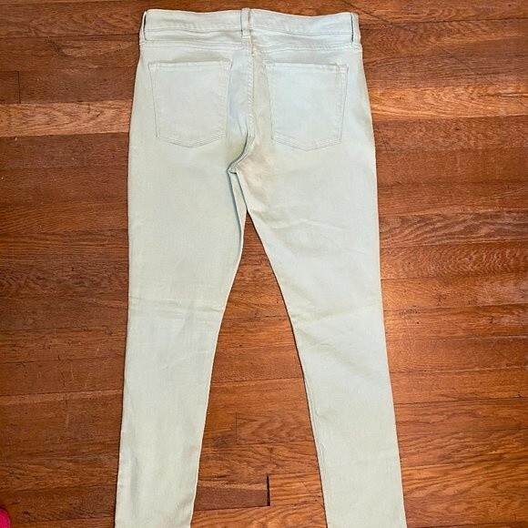Banana Republic Skinny Fit Lime Green 5 Pocket Women Pants Size 29/8 - Picture 4 of 10